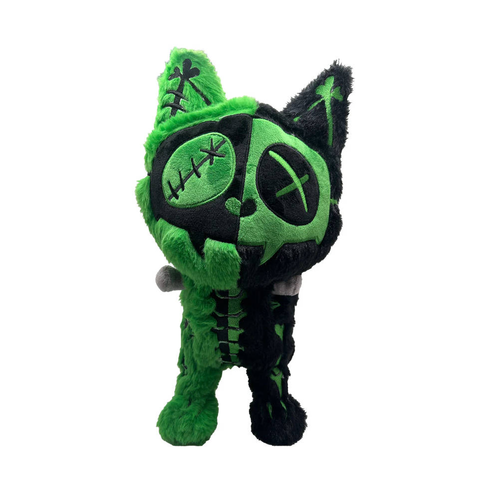 Vampire Freaks - Rainbow Skelekitty Plüschtier - Schwarz/Regenbogen